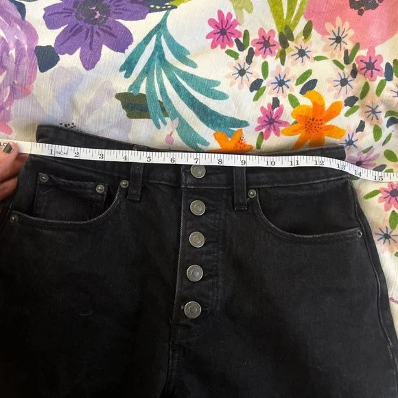 Abercrombie Curve Love The Skinny High Rise Jeans, Black, 26/2, R - Picture 6 of 6